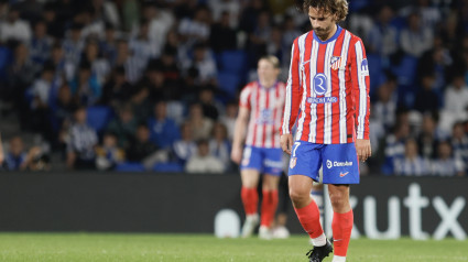 Antoine Griezmann, durante el encuentro ante la Real Sociedad