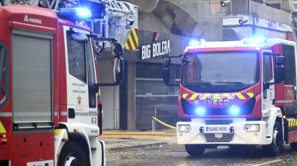 Incendio en una bolera de la calle Soria de la capital burgalesa