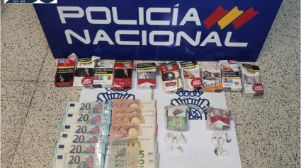 Efectos intervenidos por la Policía Nacional de Zamora tras la detención