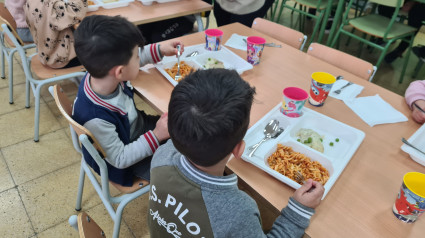 Comedor escolar en Extremadura