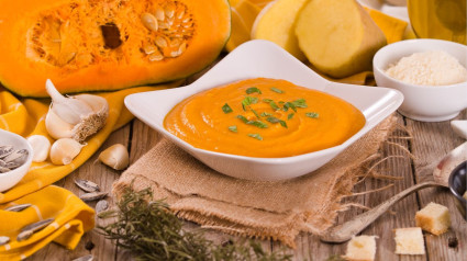 Crema de calabaza especiada