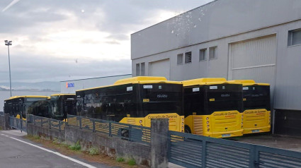 Los busitos sin circular por la ciudad de Ourense