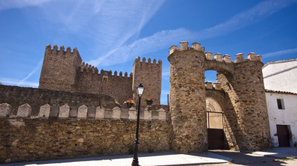 Vista general del Castillo de Monroy.