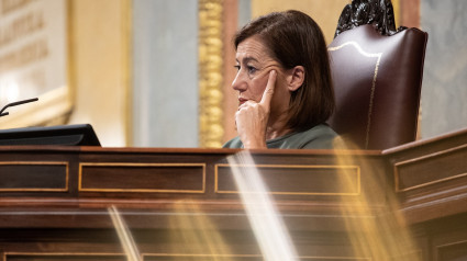 La presidenta del Congreso, Francina Armengol, durante una sesión plenaria en el Congreso de los Diputados, a 15 de octubre de 2024, en Madrid