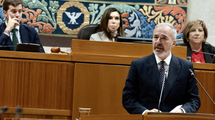 Azcón en un momento del Debate sobre el Estado de la Comunidad.