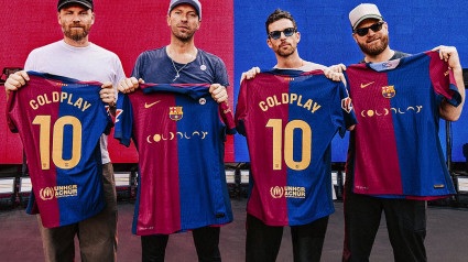 El Barça jugará en el Clásico con el logotipo de Coldplay.