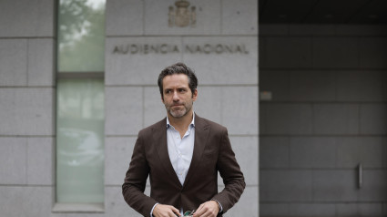 El portavoz del PP, Borja Sémper tras presentar este lunes en la Audiencia Nacional una querella contra el PSOE por el caso Koldo