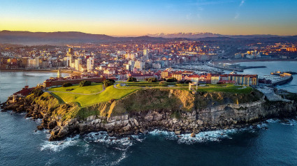 Vista de Gijón