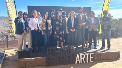 Presentación del Festival Estrenarte en el castillo de Lorca