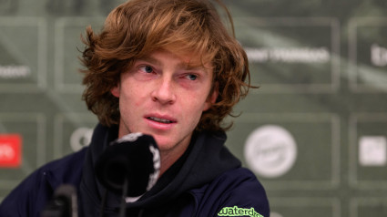 Andrey Rublev, en rueda de prensa