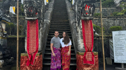 Pareja sevillana en Bali