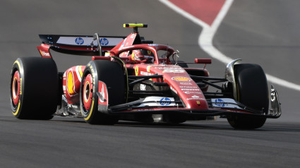 Carlos Sainz, durante el GP de Estados Unidos en la carrera al sprint