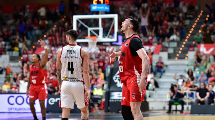 Rodions Kurucs celebra el triunfo ante Zaragoza