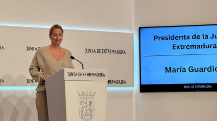 María Guardiola, presidenta de la Junta de Extremadura