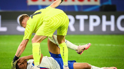 Kylian MBAPPE of France looks injured during the UEFA Euro 2024, Group D, football match between Austria and France on June 17, 2024 at Merkur Spiel-Arena in Dusseldorf, Germany - Photo Matthieu Mirville / DPPI