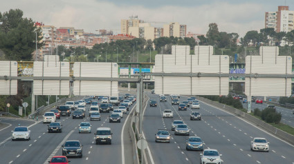 Una carretera de Madrid, Madrid, España. 2 de enero de 2023