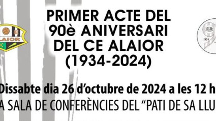 Actes amb motiu dels 90 anys del C.E. Alaior