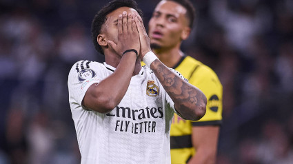 Rodrygo Goes se lesionó ante el Dortmund y no podrá jugar el Clásico.

900/Cordon Press