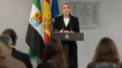 La presidenta de la Junta de Extremadura, María Guardiola