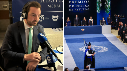 Jorge Bustos en el Hotel Reconquista de Oviedo para asistir a la entrega de los Premios Princesa de Astruias