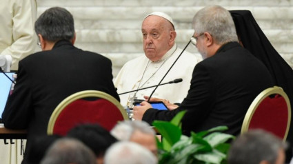 El Papa Francisco, durante el discurso del Sínodo