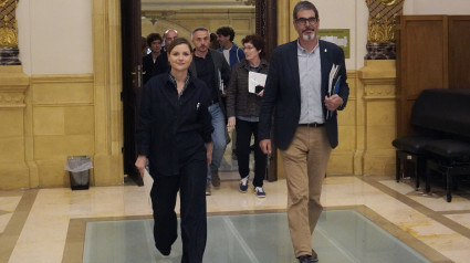 Foto del alcalde Eneko Goia, durante el pleno sobre el estado de la ciudad