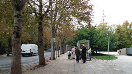 Parada de autobús de la Catedral Nueva de Vitoria