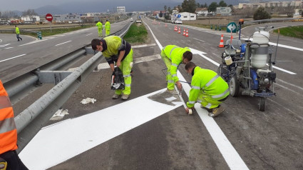 Trabajos de conservación de las carreteras