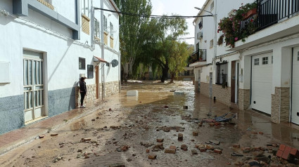 Imagen de los destrozos provocados por la riada en Mira (Cuenca)