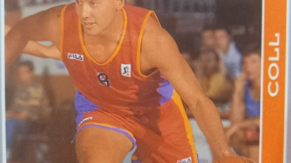 Cromo de Guillem Coll en su primer año en la ACB