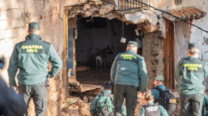 Guardia Civil durante la tragedia