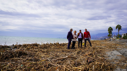 Aspecto de las playas de Motril tras la dana