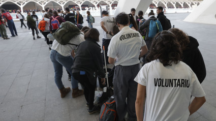 Voluntarios en la Ciudad de las Artes y las Ciencias