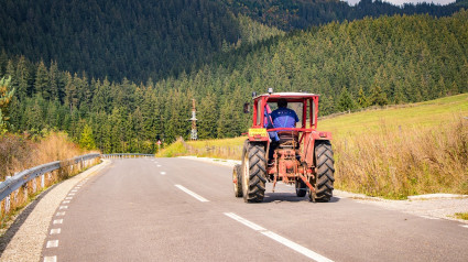 Imagen de archivo de un tractor.