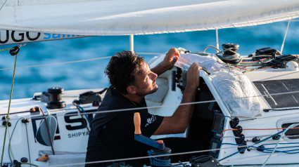 Hugo Ramón durante un entreno con su Mini 650 ‘’VERDHUGO’’, 9 de junio 2024. No Archivar. Obligatorio poner credito:  © Ugo Fonollá / DOCVENT
Para uso comercial o impresiones contactar ufonolla@docvent.es