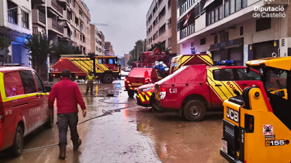 Bomberos de Castellón desplegados en las inundaciones de Valencia