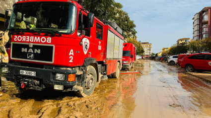 Bomberos del Ayuntamiento en Alfafar