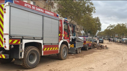 Bomberos de Zamora en Valencia ayudando a los damnificados de la DANA