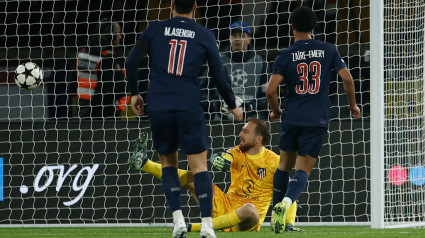 Zaire-Emery super a Oblak para marcar el primer gol del PSG - Atlético de Madrid