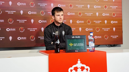 Guille Rosas en sala de prensa.