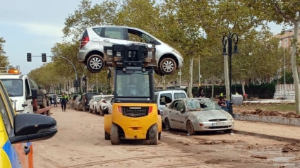 Tareas de limpieza de la DANA en Valencia