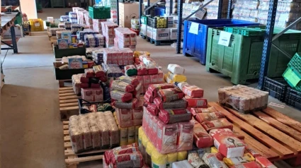 Alimentos trasladados a Valencia