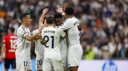 Vini Jr celebra su gol contra Osasuna