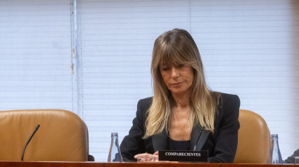 La mujer del presidente del Gobierno, Begoña Gómez, durante la Comisión de Investigación sobre programas de cátedras y postgrados de la Universidad Complutense de Madrid