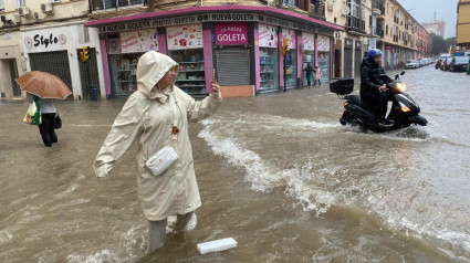 Las calles de Málaga provincia han acumulado muchísima agua