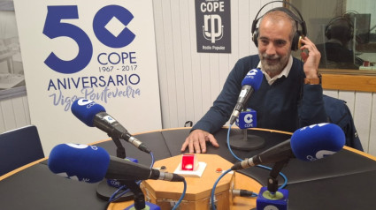 Pablo Sanmarin en los estudios de COPE