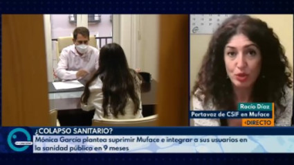 Rocío Díaz,  portavoz de CSIF en Muface, en 'El Cascabel' de TRECE