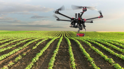 Dron en agricultura