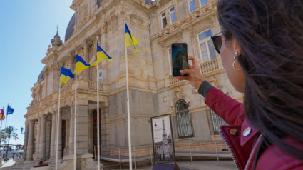 Las banderas ucranianas ondearán en Cartagena