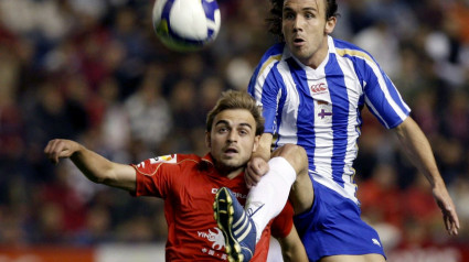 Héctor Font en su etapa con Osasuna